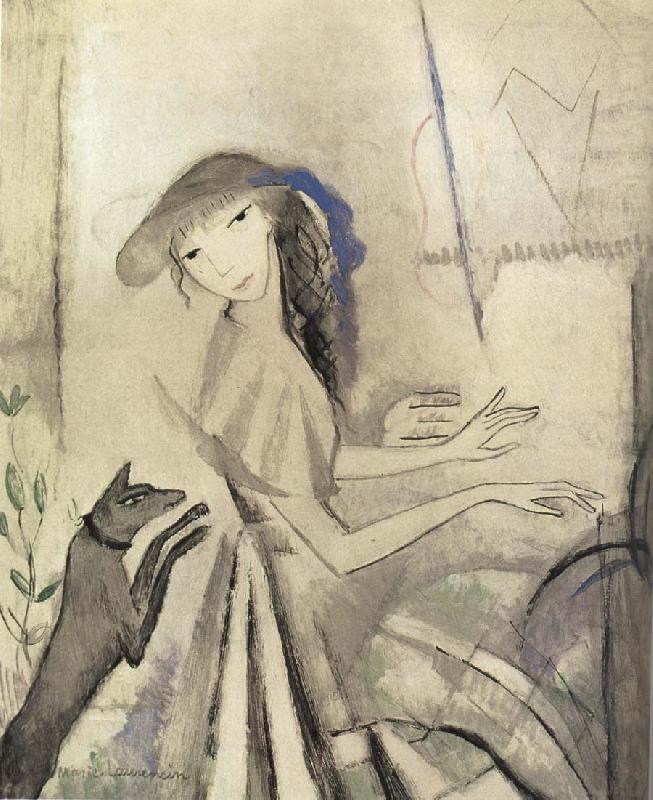 Self-Portrait of play piano, Marie Laurencin